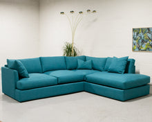 Load image into Gallery viewer, Michonne Sectional Sofa in Bennett Peacock
