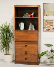 Load image into Gallery viewer, Walnut Desk Cabinet Shelf

