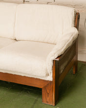 Load image into Gallery viewer, Brazilian 70’s Style Sofa Oak Wood
