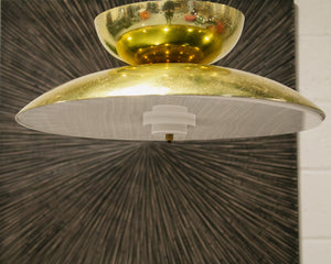 Brass Saucer Lamp