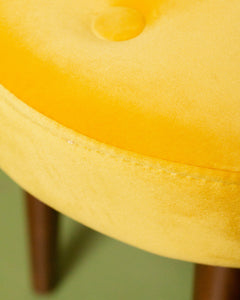 Yellow Modern Round Stool/Ottoman