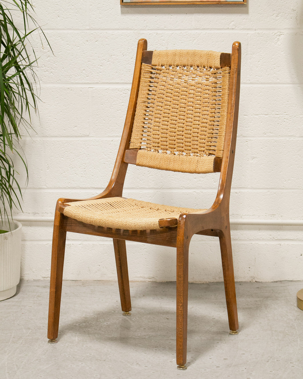 Vintage Chair with Caning