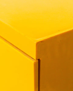 1970s Akro-Mils Yellow Plastic File Cabinets