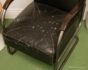Distressed Vintage Art Deco Chair
