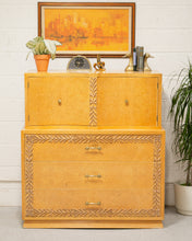 Load image into Gallery viewer, 1940s Mid Century Highboy Dresser
