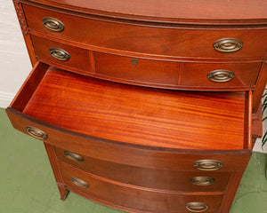 Antique Mahogany Federal Style Highboy Dresser