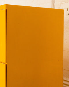 1970s Akro-Mils Yellow Plastic File Cabinets