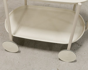 Herz White Cart Side Table
