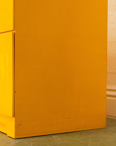 1970s Akro-Mils Yellow Plastic File Cabinets