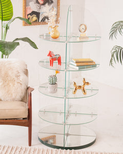 Lucite Round About Display Shelf
