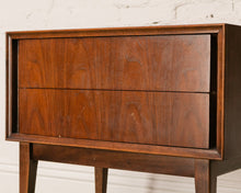 Load image into Gallery viewer, Walnut Single Nightstand by Thomasville
