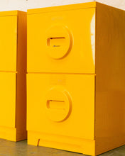 Load image into Gallery viewer, 1970s Akro-Mils Yellow Plastic File Cabinets
