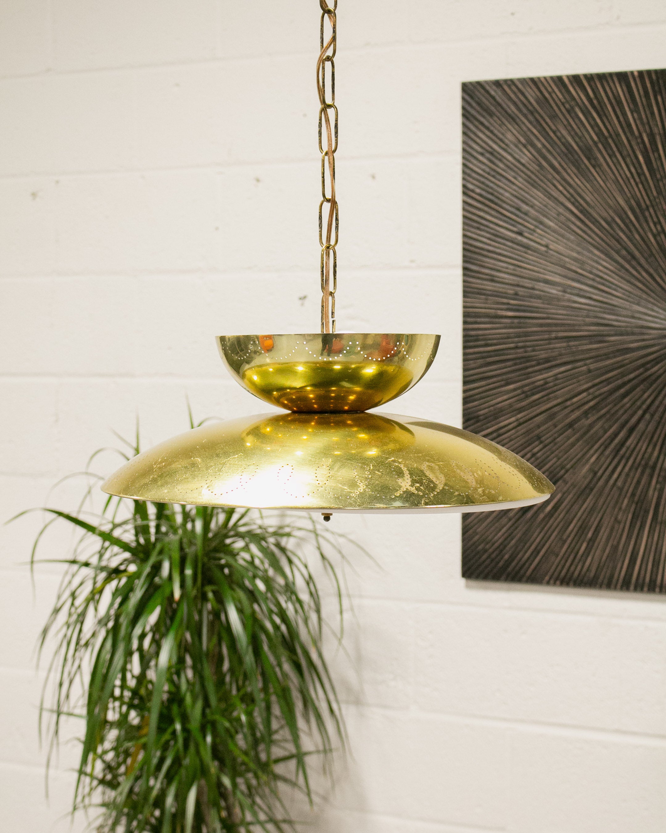 Brass Saucer Lamp – Sunbeam Vintage