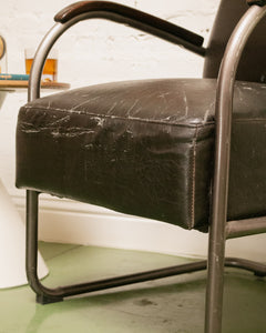 Distressed Vintage Art Deco Chair