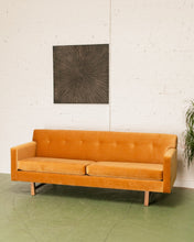 Load image into Gallery viewer, Gold Mid Century Sofa
