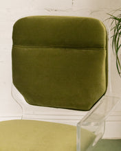 Load image into Gallery viewer, Olive Green Acrylic Swivel Chair
