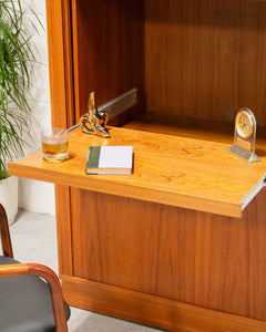 Teak Desk Combo Cabinet
