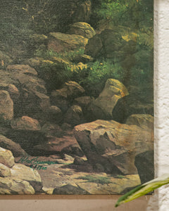 Mountain Lush Landscape Oil Painting