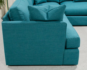 Michonne Sectional Sofa in Bennett Peacock