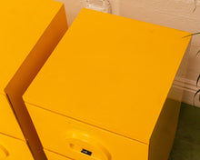 Load image into Gallery viewer, 1970s Akro-Mils Yellow Plastic File Cabinets
