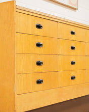 Load image into Gallery viewer, Long Mid Century Chest of Drawers Credenza
