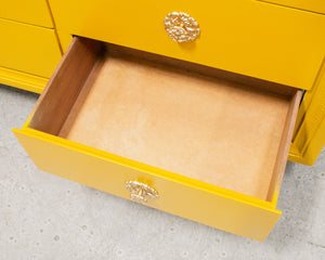 Mustard Gold Vintage Dresser