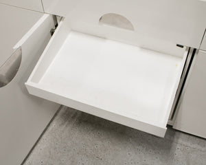 White Sideboard Bar by Willy Rizzo