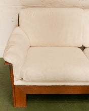 Load image into Gallery viewer, Brazilian 70’s Style Sofa Oak Wood
