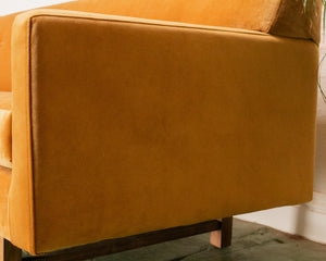 Gold Mid Century Sofa