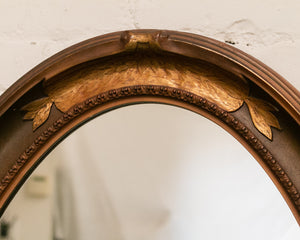 Oval Italian Antique Mirror
