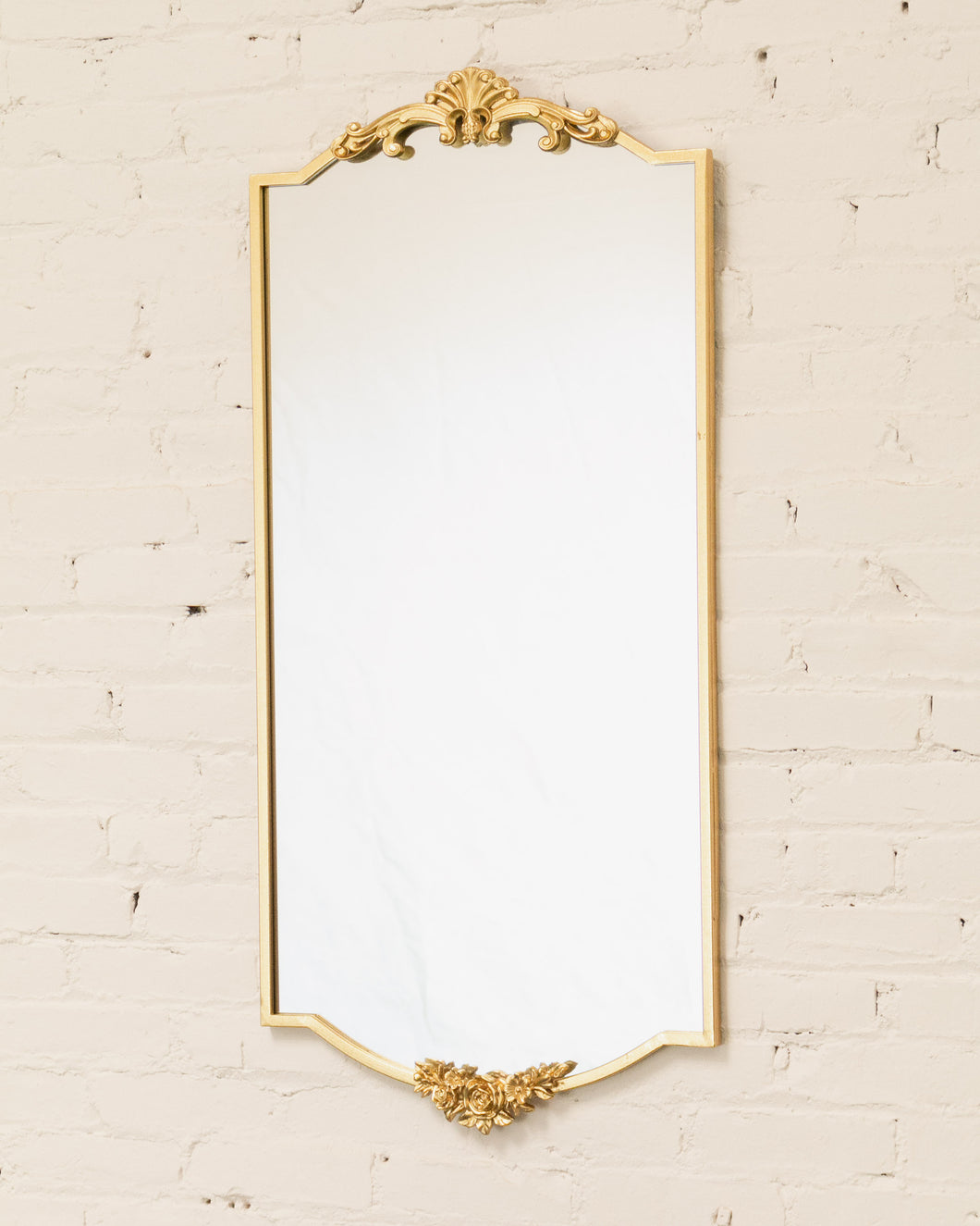 Rectangle Gold Ornate Mirror