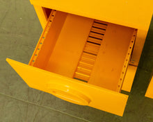 Load image into Gallery viewer, 1970s Akro-Mils Yellow Plastic File Cabinets
