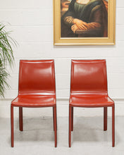 Load image into Gallery viewer, Burgundy Leather Chair
