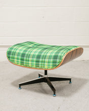 Load image into Gallery viewer, Plaid Lounge Chair and Ottoman
