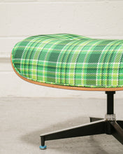 Load image into Gallery viewer, Plaid Lounge Chair and Ottoman
