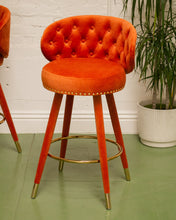 Load image into Gallery viewer, Valentino Stool in Burnt Orange
