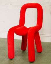 Load image into Gallery viewer, Red Tubular Lounge Chair
