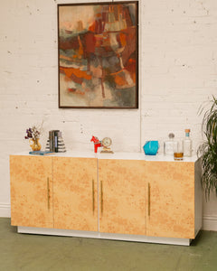 Faux Burl Credenza