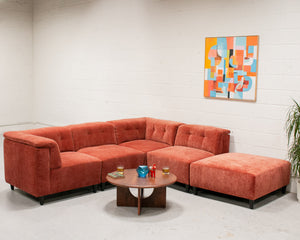 5 Piece Chelsea Sofa in Paprika