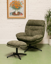 Load image into Gallery viewer, Chaz Olive Green Chair with Ottoman
