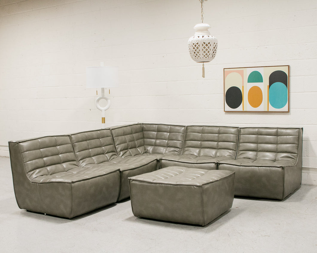 Cantina Quarry Recycled Leather Juno Sofa