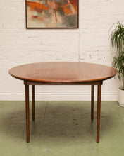 Load image into Gallery viewer, Walnut Vintage Round Dining Table
