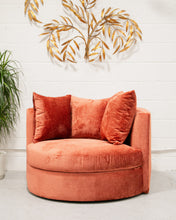 Load image into Gallery viewer, Bianca Swivel Chair in Rust
