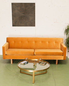 Gold Mid Century Sofa