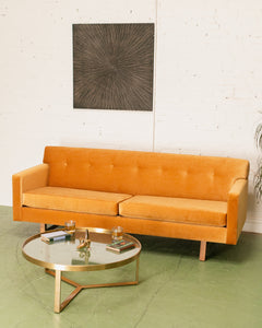 Gold Mid Century Sofa