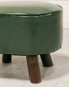 Chunky Green Ottoman