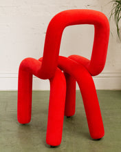 Load image into Gallery viewer, Red Tubular Lounge Chair
