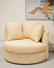 Load image into Gallery viewer, Bianca Swivel Chair in Queen Bey Daffodil
