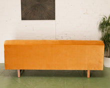 Load image into Gallery viewer, Gold Mid Century Sofa
