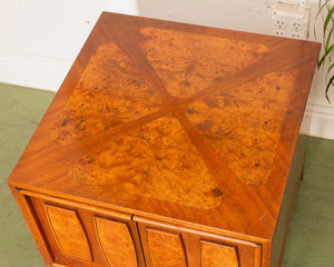 Burlwood Vintage End Table